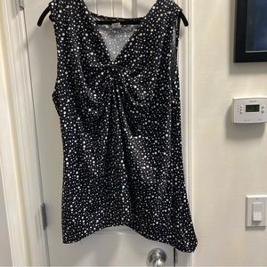 Mandee Black Polka Dot Top